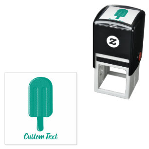 Lime Ice Cream Stick Självfärgande Stämpel