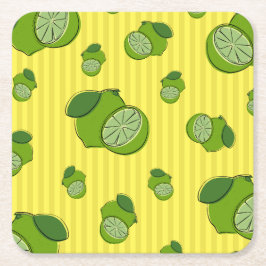 Lime Illustration Underlägg Papper Kvadrat