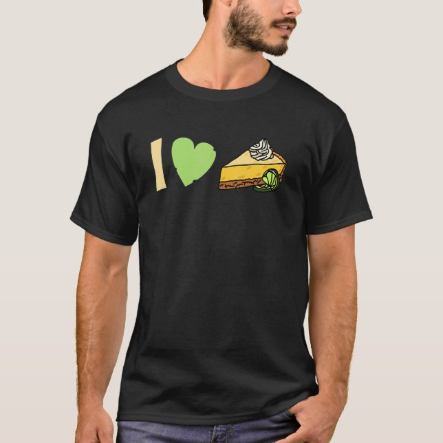 lime  Jag älskar Key lime Paj T Shirt (Framsida)