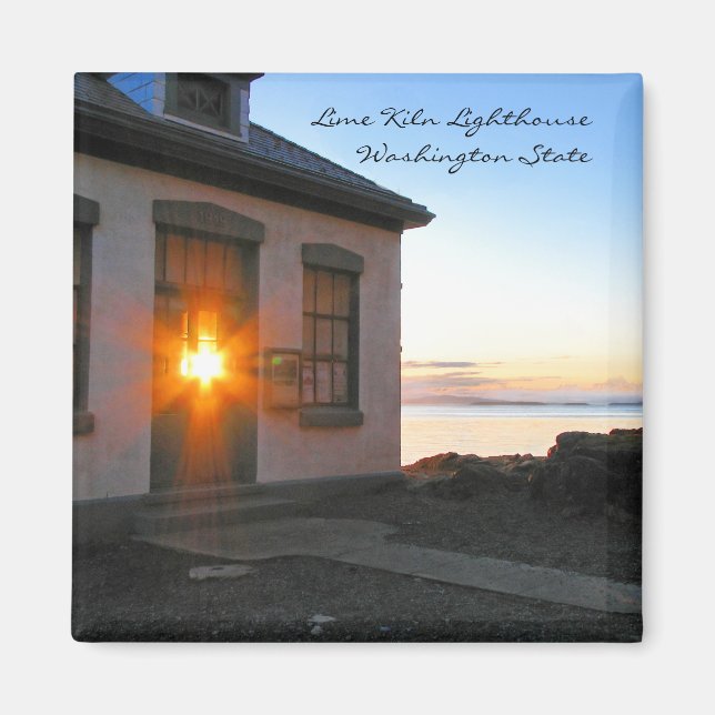 Lime Kiln Lighthouse Magnet (Framsidan)