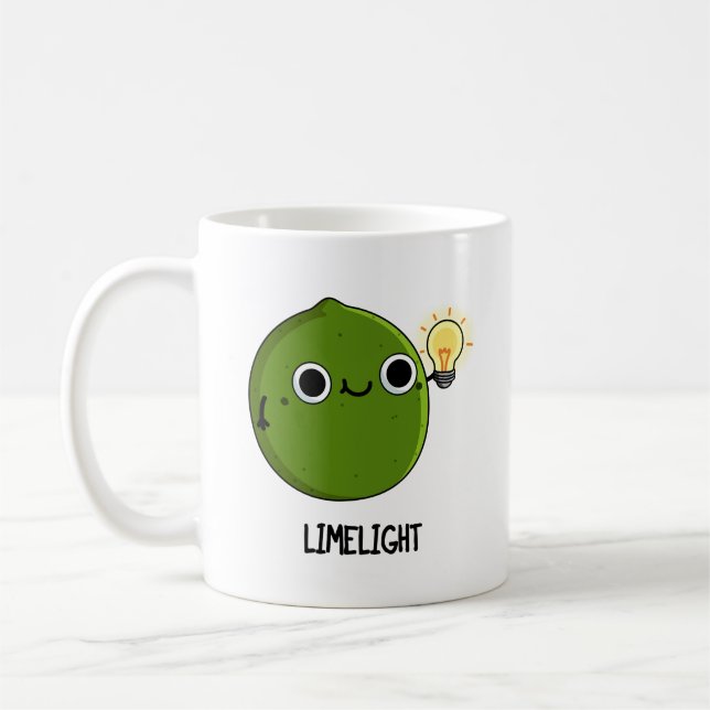 Lime-light Funny Fruit Lime Pun Kaffemugg (Vänster)