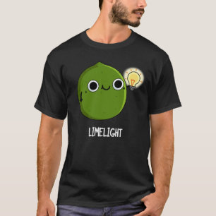 Lime-light Funny Fruit Lime Pun Mörk BG T Shirt