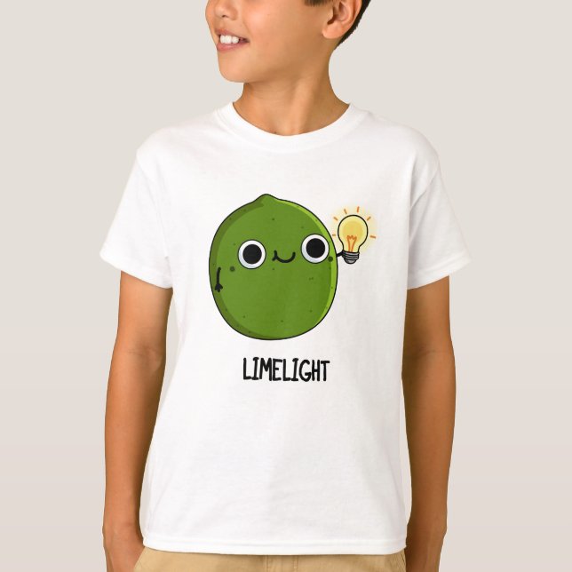 Lime-light Funny Fruit Lime Pun T Shirt (Framsida)