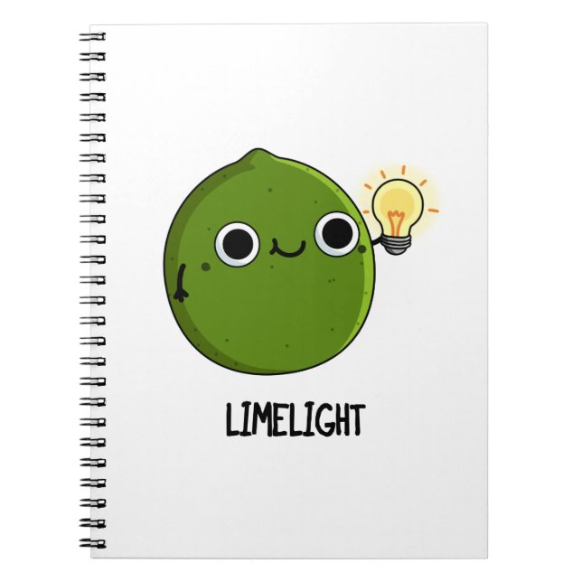 Lime-light Roligt Lime Frukt Pun  Anteckningsbok (Framsidan)