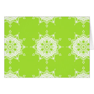 Lime Mandala Hälsningskort