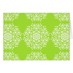 Lime Mandala Hälsningskort