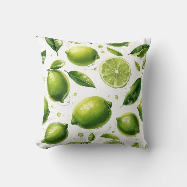 Lime Mönster Kudde (Framsida)