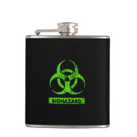 Lime Neon Grön Bio-Hazard Kemikalier Grafik
