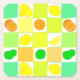 Lime och apelsin Citrusfrukt underlägg Papper Kvadrat