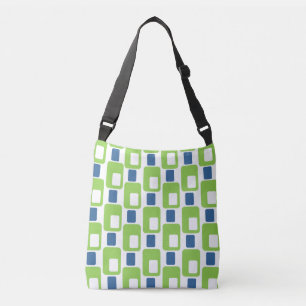 Lime och Blue Tote Axelväska
