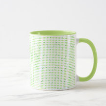 Lime och Grönt Chevron Mönster Dots Mugg