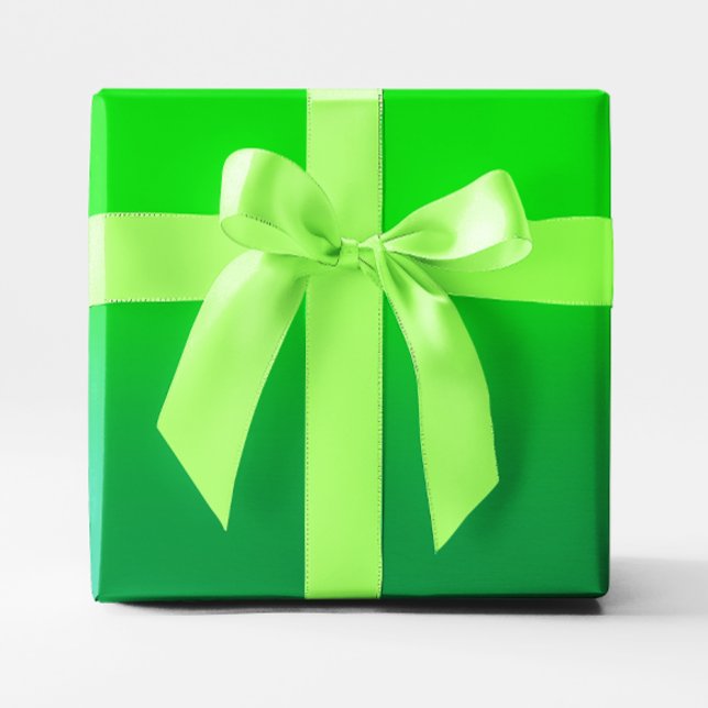 Lime och Kelly Grön Ombre Presentpapper (Lime and Kelly Green Ombre Wrapping Paper)