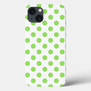 Lime och vit polka dots Fodral-Mate iphone case