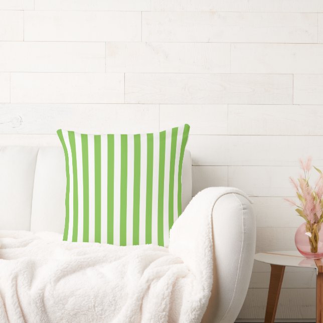 Lime och vit Rand Kudde (Soffa)