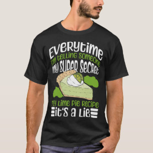 Lime Paj Dessert och Nyckel Lime Paj Lemon Tart T Shirt