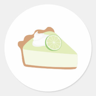 Lime Paj Runt Klistermärke