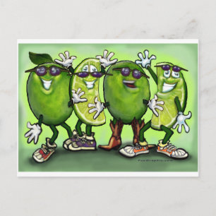 Lime Party Vykort