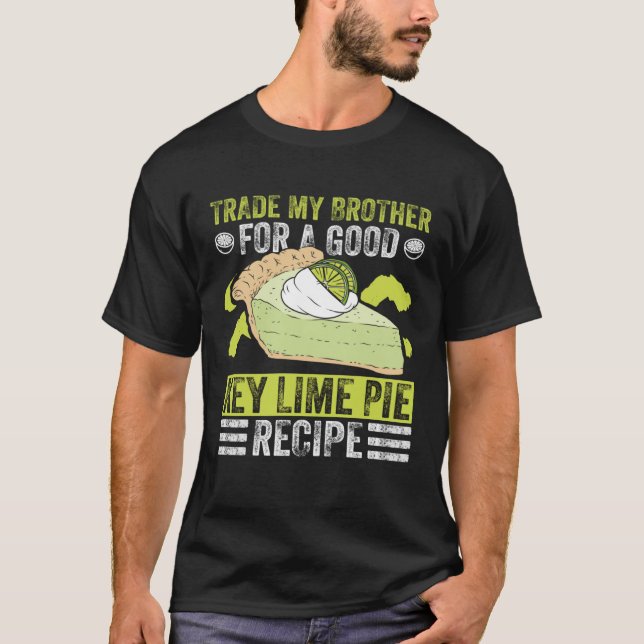 Lime Pie Baker And demon Pie Dessert Florida Lemon T Shirt (Framsida)