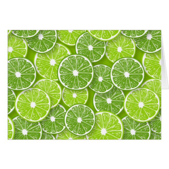 Lime pop hälsningskort (Framsidan Horizontal)