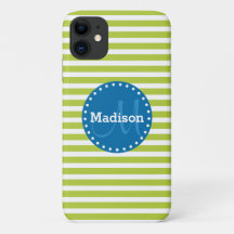 Lime Rand Blue Monogram