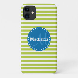 Lime Rand Blue Monogram