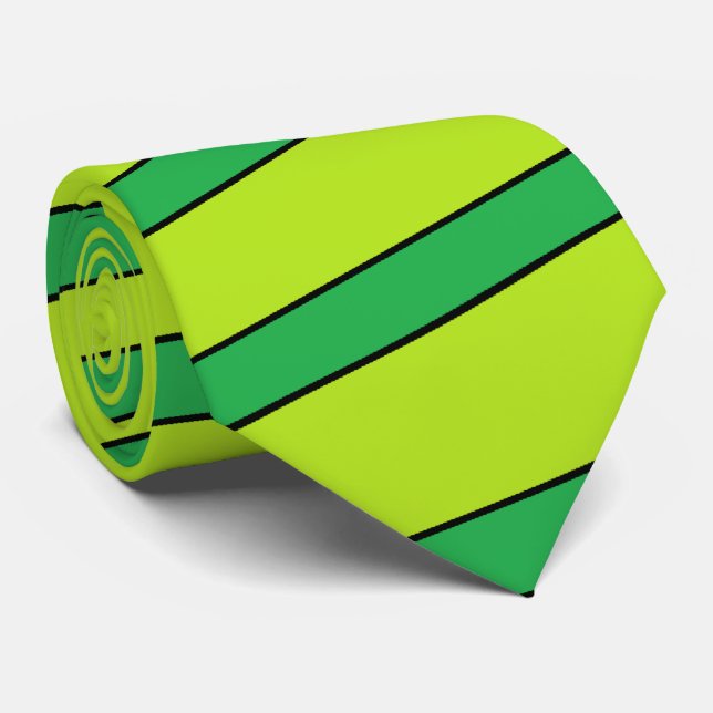 Lime rand necktie slips (Rullad)