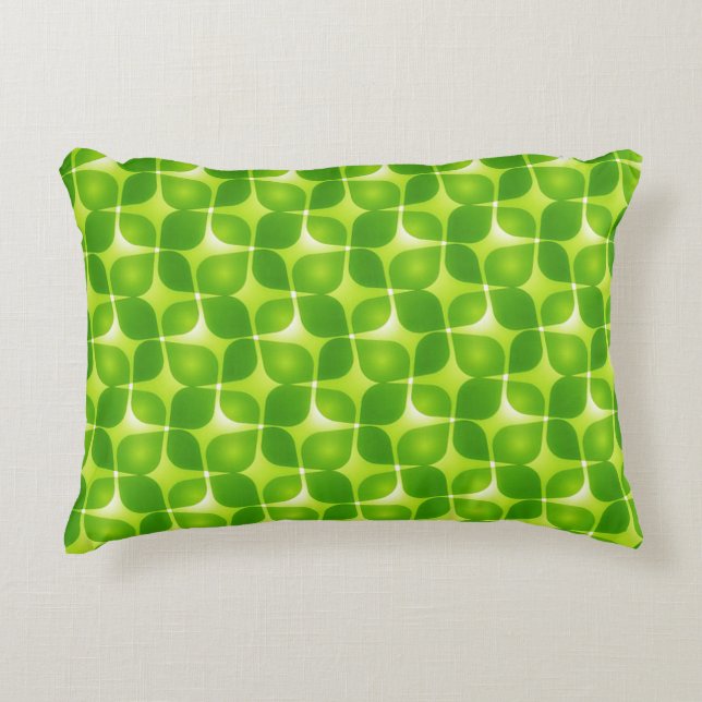 Lime Raspberry Reversible Retro accent Pillow Prydnadskudde (Framsidan)