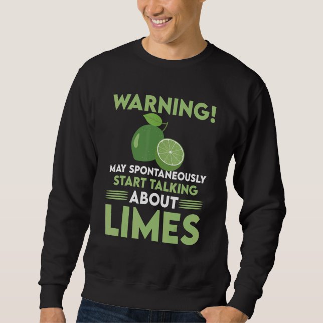 Lime Sayed Halloween Fruit Lång Ärmad Tröja (Framsida)