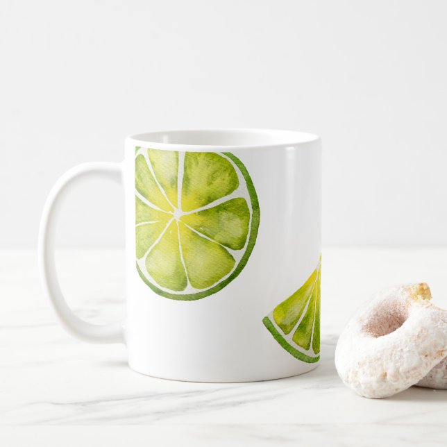 Lime-segment Kaffemugg (Med munk)