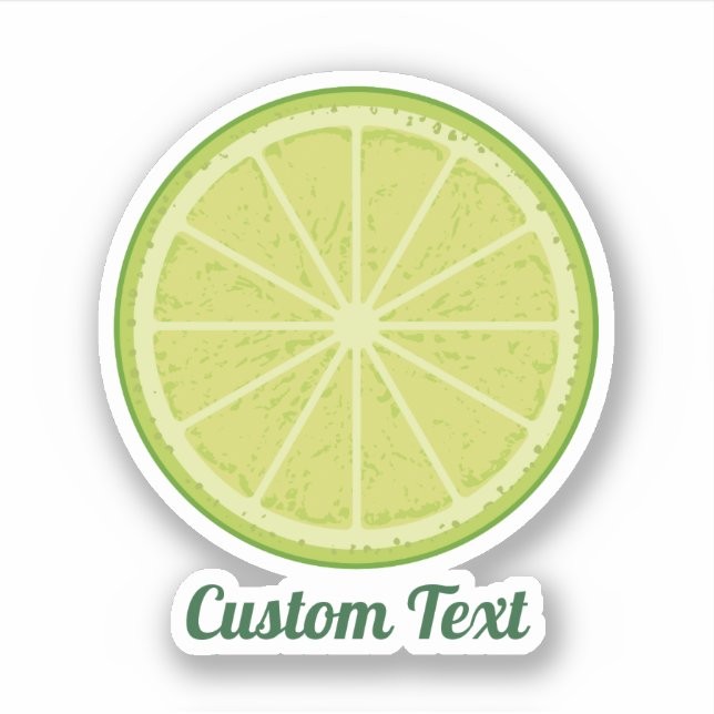 Lime-segment Klistermärken (Framsida)