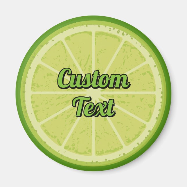 Lime-segment Magnet (Framsidan)