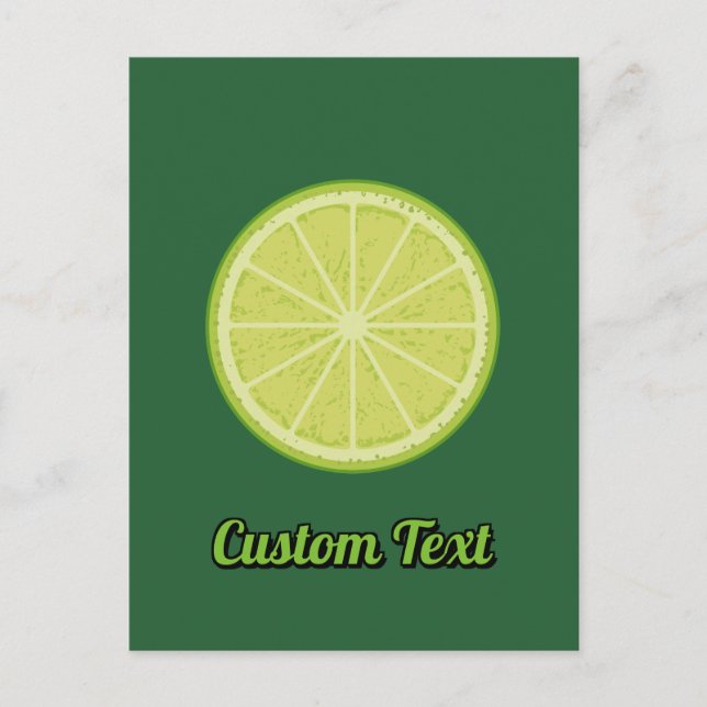 Lime-segment Vykort (Framsida)