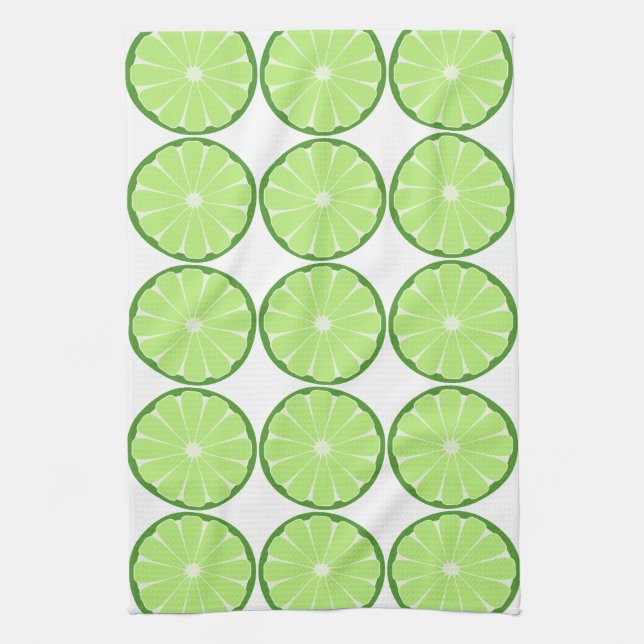Lime Skiva Citrus Retro Kökshandduk Present (Vertikal)