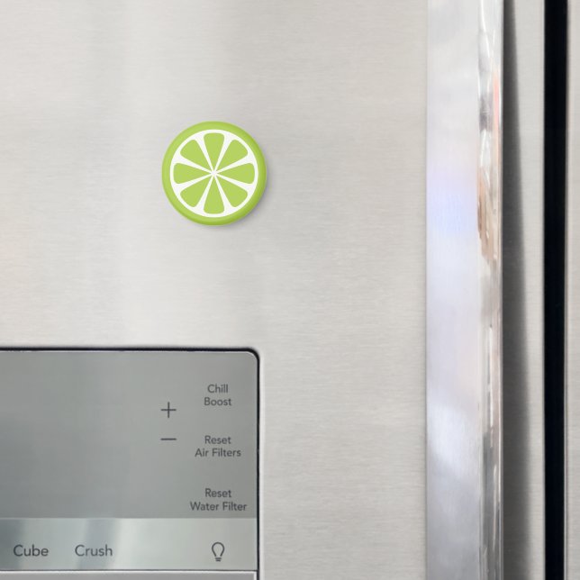 Lime Skiva Grön Sommar Frukt Magnet (In Situ (Fridge))