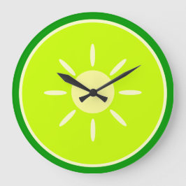 Lime skiva stor klocka