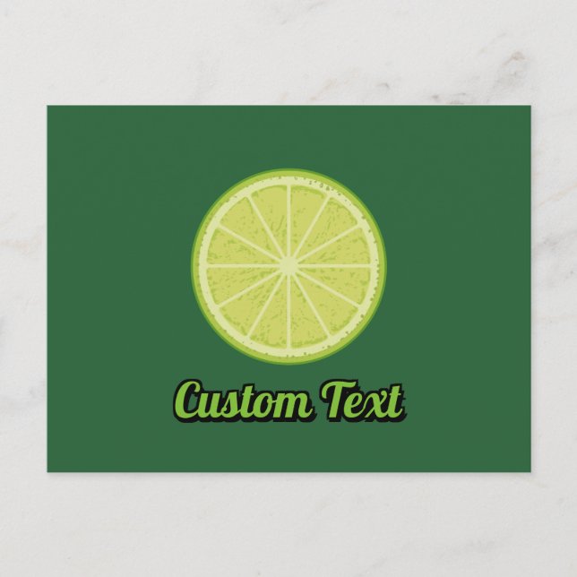 Lime skiva vykort (Framsida)