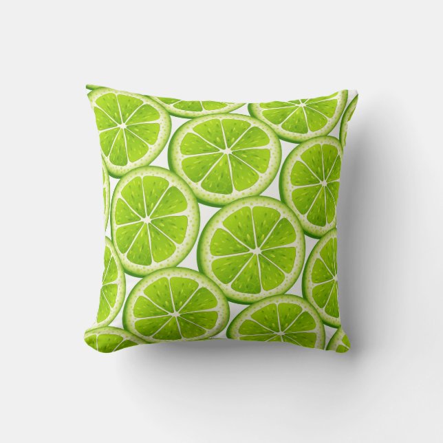 Lime Skivor Kudde (Framsida)