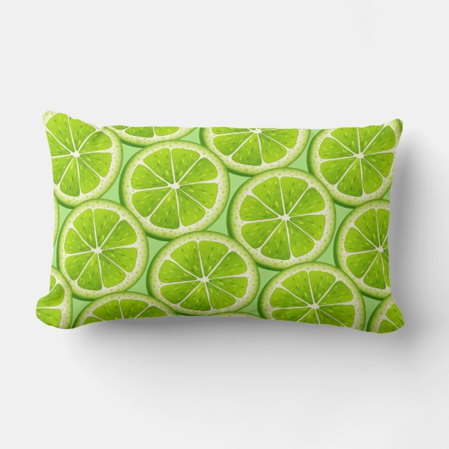 Lime Skivor Kudde (Framsida)
