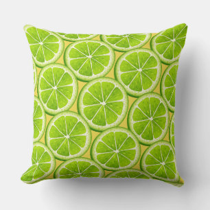 Lime Skivor Kudde