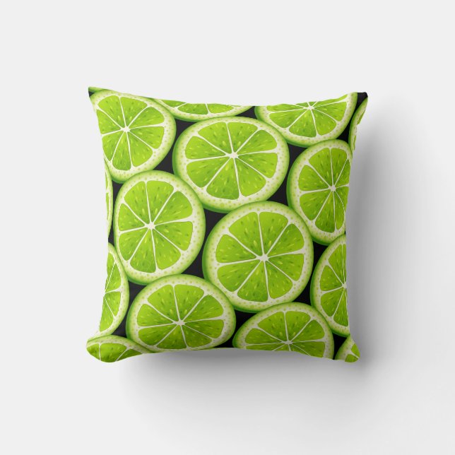 Lime Skivor Kudde (Framsida)