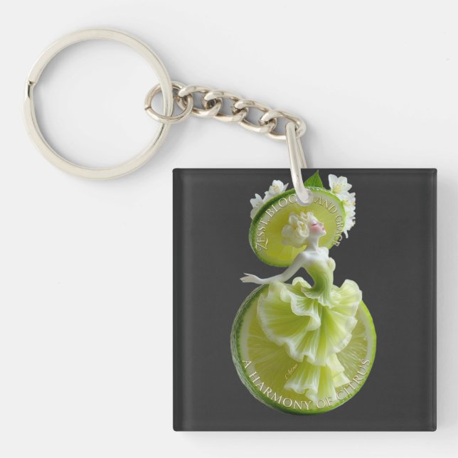 Lime Slice Dancer Art Långärmad (Framsidan)