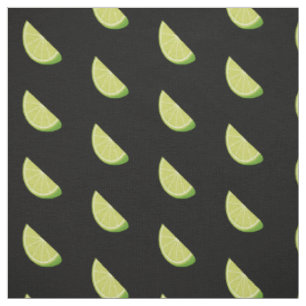 Lime Slice Mönster Tyg
