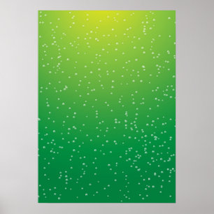 Lime Soda med små bubblor - bakgrundskonst Poster