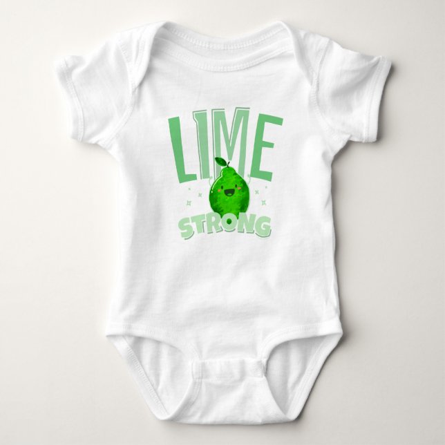 Lime Strong - Punny Garden T Shirt (Framsida)