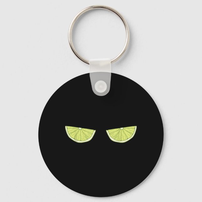 Lime Surt Juice Halv Söt Frukt Ätare Citron Älskar Nyckelring (Framsida)