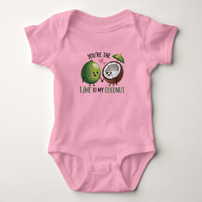 Lime till min kokosbaby t shirt (Framsida)