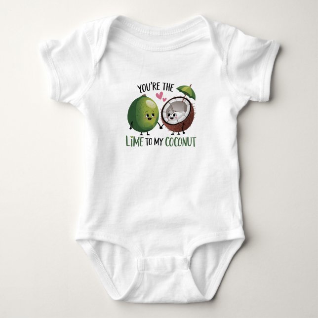 Lime till min kokosbaby t shirt (Framsida)