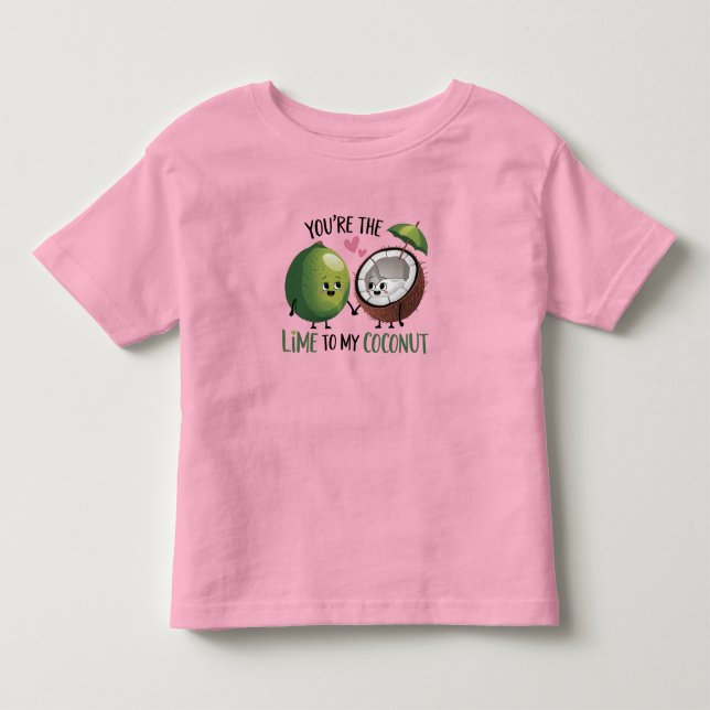 Lime till min kokosnöt baby t shirt (Framsida)