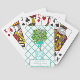 Lime Träd Topiary Blue Ginger Burk Burk Casinokort