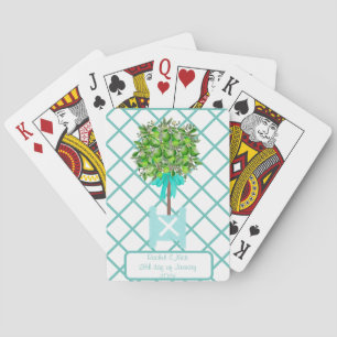 Lime Träd Topiary Blue Ginger Burk Burk Casinokort
